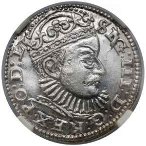 Zygmunt III Waza, Trojak Ryga 1588 - duża głowa