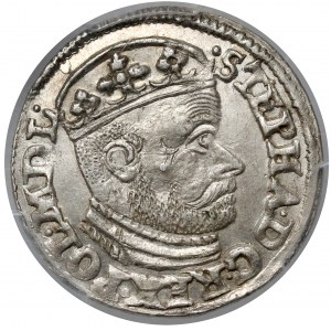 Stefan Batory, Trojak Olkusz 1585 GH - Hose - gładka