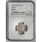 Zygmunt III Waza, Trojak Olkusz 1598 - duża głowa