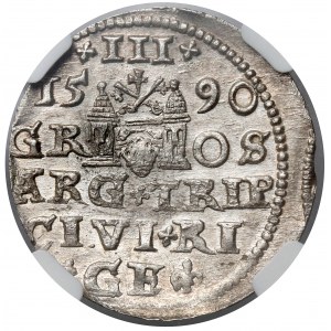 Zygmunt III Waza, Trojak Ryga 1590