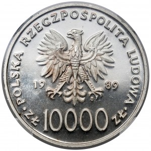 10.000 złotych 1989 Jan Paweł II - na kratce