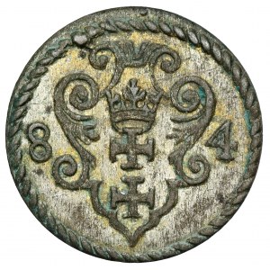 Stefan Batory, Denar Gdańsk 1584 - piękny