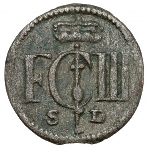 Prusy-Brandenburgia, Friedrich III, Szeląg 1695 SD, Królewiec