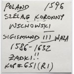 Zygmunt III Waza, Szeląg Wschowa 1596 - rzadki