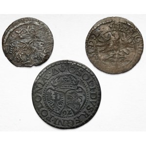 Zygmunt III Waza, Trzeciak i szelągi 1592-1623 - zestaw (3szt)
