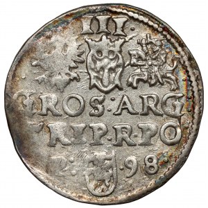 Zygmunt III Waza, Trojak Poznań 1598 - litera P