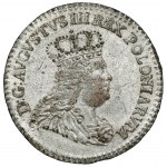 August III Sas, 1/2 szóstaka (Trojak) Lipsk 1753 - 1/2 Sz - ex. Karolkiewicz