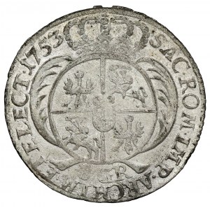 August III Sas, Dwuzłotówka Lipsk 1753 - 8 GR - masywne