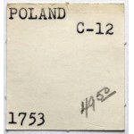 August III Sas, Dwuzłotówka Lipsk 1753 - 8 GR - masywne