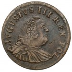 August III Sas, Grosz Grünthal? 1754 (3) - antyczna - ex. Karolkiewicz