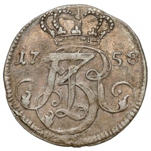 August III Sas, Trojak Gdańsk 1758
