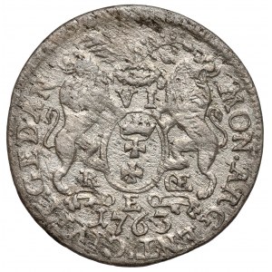 August III Sas, Szóstak Gdańsk 1763 REOE - ex. Karolkiewicz