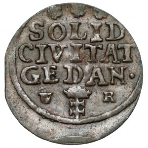 August III Sas, Szeląg Gdańsk 1753 WR