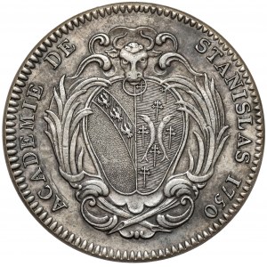 Stanisław Leszczyński, Medal Academie de Stanislas 1750