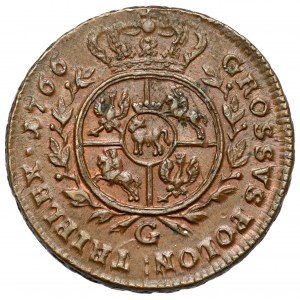 Poniatowski, Trojak 1766-G, Kraków - drukowana