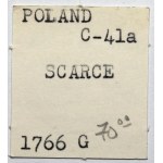 Poniatowski, Trojak 1766-G, Kraków - drukowana