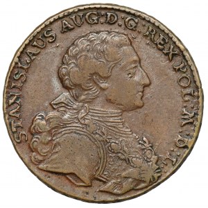 Poniatowski, Trojak 1766-g, Kraków - zbrojarz - bardzo ładny