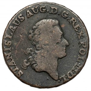 Poniatowski, Trojak 1787 EB - Z MIEDZI KRAIOWEY