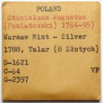 Poniatowski, Talar 1788 EB - ex. Karolkiewicz