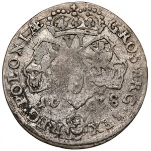 Jan III Sobieski, Szóstak Bydgoszcz 1678 - w tarczy