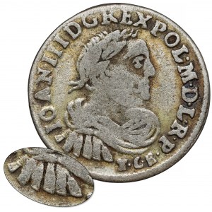 Jan III Sobieski, Szóstak Bydgoszcz 1683 TLB - z pterugami - RZADKI