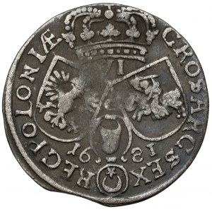 Jan III Sobieski, Szóstak Kraków 1681 - C wysoko