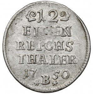 Śląsk, Fryderyk II Wielki, 1/12 talara 1750-B, Wrocław