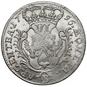 Śląsk, Fryderyk II Wielki, Szóstak 1756-B, Wrocław