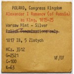5 złotych polskich 1817 IB - ex. Karolkiewicz