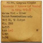 10 złotych polskich 1823 IB - rzadkie - ex. Karolkiewicz