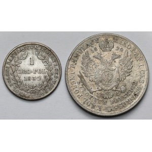 1 i 5 złotych polskich 1829 i 1832 - w tym Karolkiewicz (2szt)