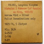 1 i 5 złotych polskich 1829 i 1832 - w tym Karolkiewicz (2szt)