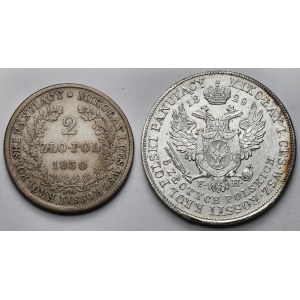 2 i 5 złotych polskich 1829 i 1830 - ex. Karolkiewicz (2szt)