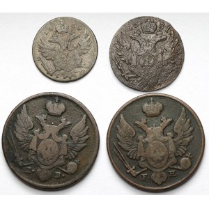 3-10 groszy polskich 1826-1831 - w tym Karolkiewicz (4szt)
