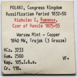 3 grosze 1840 MW, Warszawa - ex. Karolkiewicz