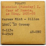 10 groszy 1840 MW - ex. Karolkiewicz