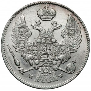 30 kopiejek = 2 złote 1837 MW, Warszawa - szeroki ogon