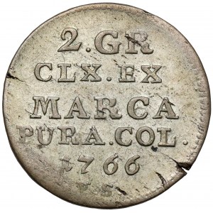 Poniatowski, Półzłotek 1766 FS