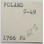 Poniatowski, Półzłotek 1766 FS