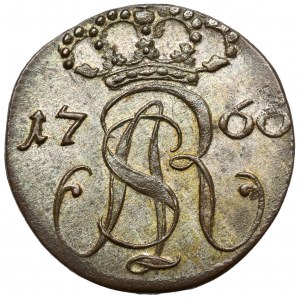Poniatowski, Szeląg Gdańsk 1766 FLS