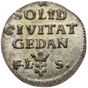 Poniatowski, Szeląg Gdańsk 1766 FLS