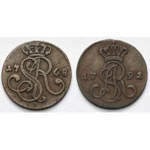 Poniatowski, Grosze 1768 i 1791 - zestaw (2szt)