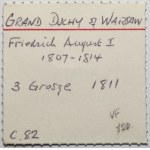 Księstwo Warszawskie, 3 grosze 1811 IS