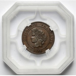 Francja, 5 centimes 1878-A, Paryż