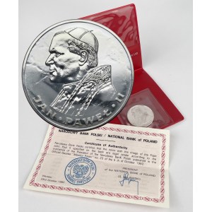 100 złotych 1982 Jan Paweł II - stempel zwykły - z etui