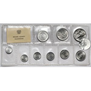 Polskie monety aluminiowe - zgrzewka - w tym Rybak z TRAWKĄ
