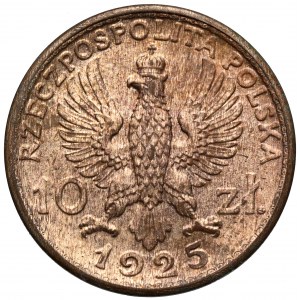 Próba BRĄZ 10 złotych 1925 Robotnicy