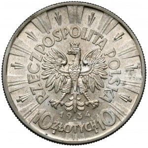 Piłsudski 10 złotych 1934 - urzędowy