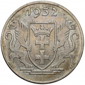 Wolne Miasto Gdańsk, 5 guldenów 1932 Żuraw - rzadkie