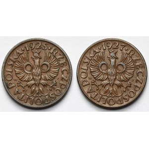 1 grosz 1925 i 1927 - zestaw (2szt)